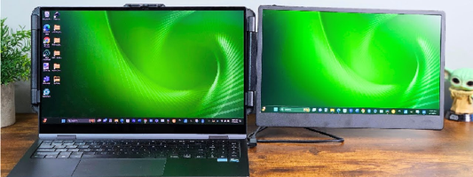 KEFEYA S1 Dual Laptop Screen Extender Setup and Review!!