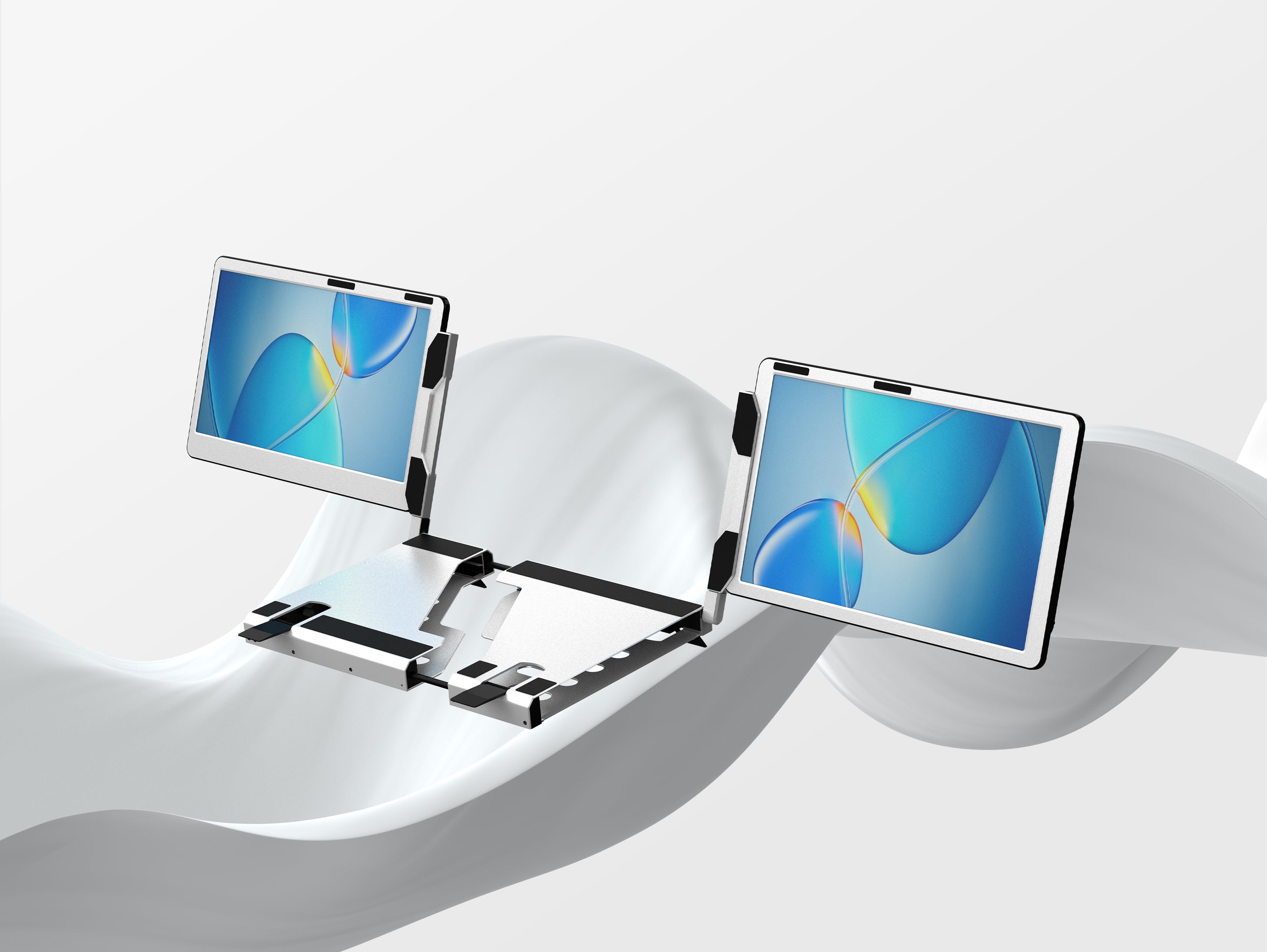 Unleash the Power of Multitasking with the F2 14" Triple Screen: Your Ultimate Multi-screen Solution.