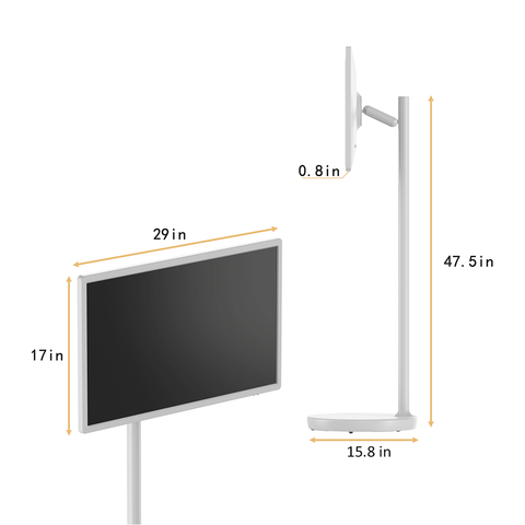 KEFEYA 32'' Portable Touch Screen Tablet TV | Interactive Digital Display Monitor on Wheels